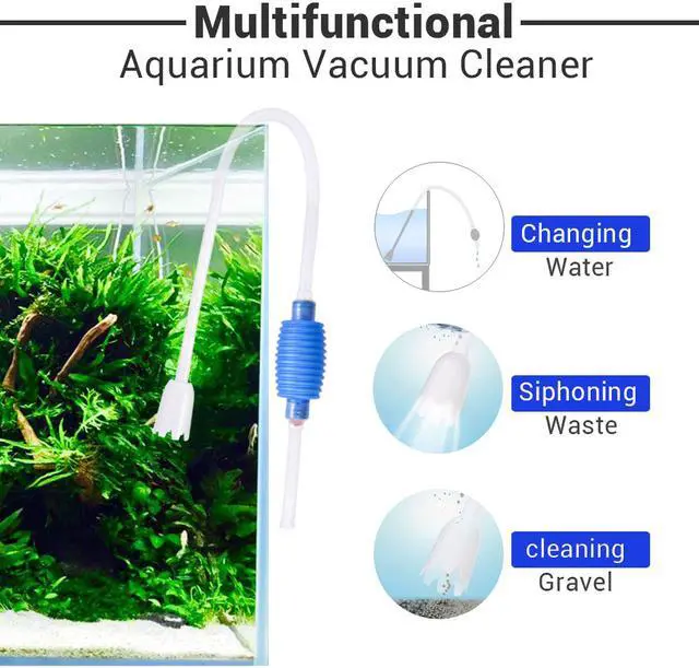 Alt view image 2 of 7 - Yescom Aquarium Vacuum Cleaner Siphon Gravel Cleaner Water Changer Fish Tank