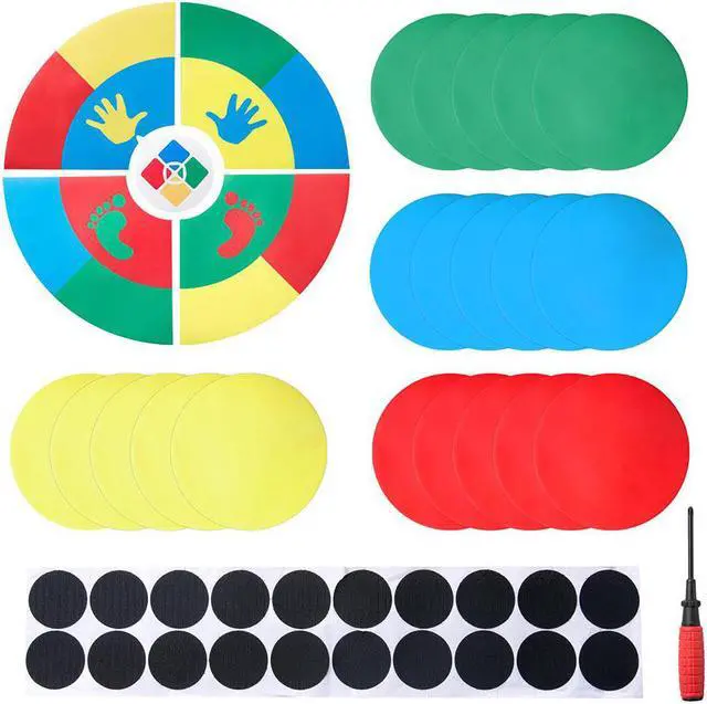 Main image of WinSpin Twister Game Template Body Twister Moves Board Sport Kids Adult Age 5+