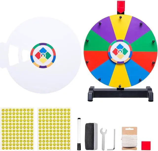 Alt view image 7 of 7 - WinSpin 12" Spinning Wheel Math Game Kids Teaching Aid Elementary School Home