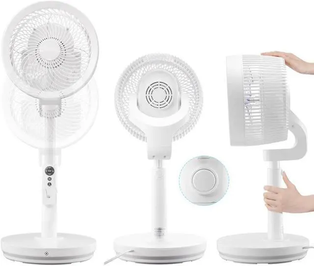 Alt view image 6 of 7 - Yescom Remote Control Pedestal Fan Height Adjustable Cooling Fan Bedroom Office