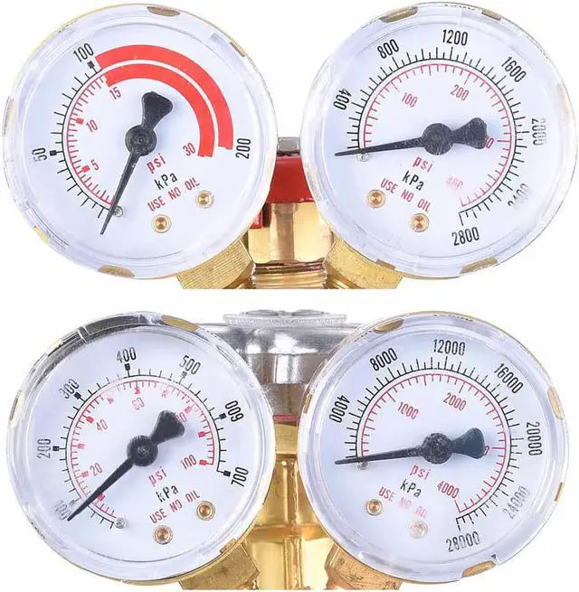 Alt view image 5 of 7 - Yescom DOT Oxy Acetylene Torch Kit Gas Tank Brazing Welding Cutting Black Holder Gauge Portable Brass Nozzle Long Pipe Goggles Heavy Duty Oxygen Welder Tool Set