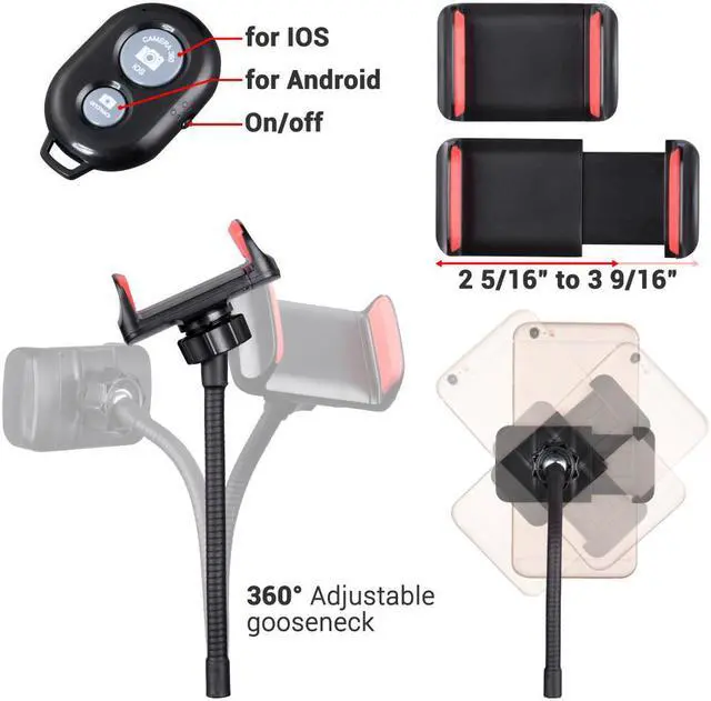 Alt view image 7 of 7 - Yescom 7" Dual LED Ring Light Dimmable with Stand Phone Holder for Makeup Selfie Vlog