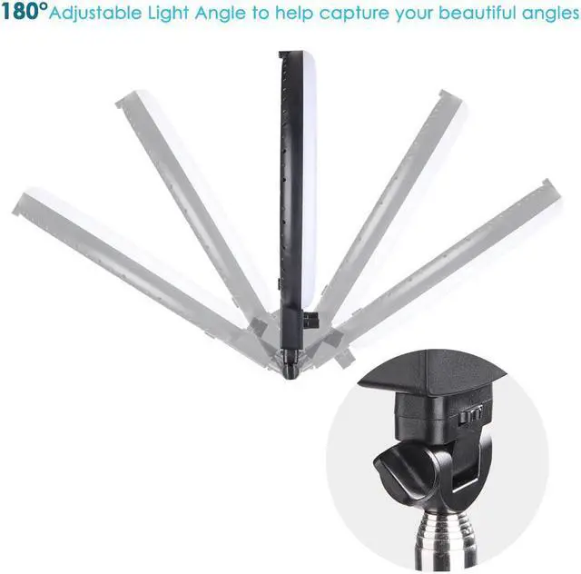 Alt view image 4 of 7 - 8" Dimmable LED Ring Light Floor Table Stand USB w/ Phone Holder Selfie Stick for Makeup Live Stream