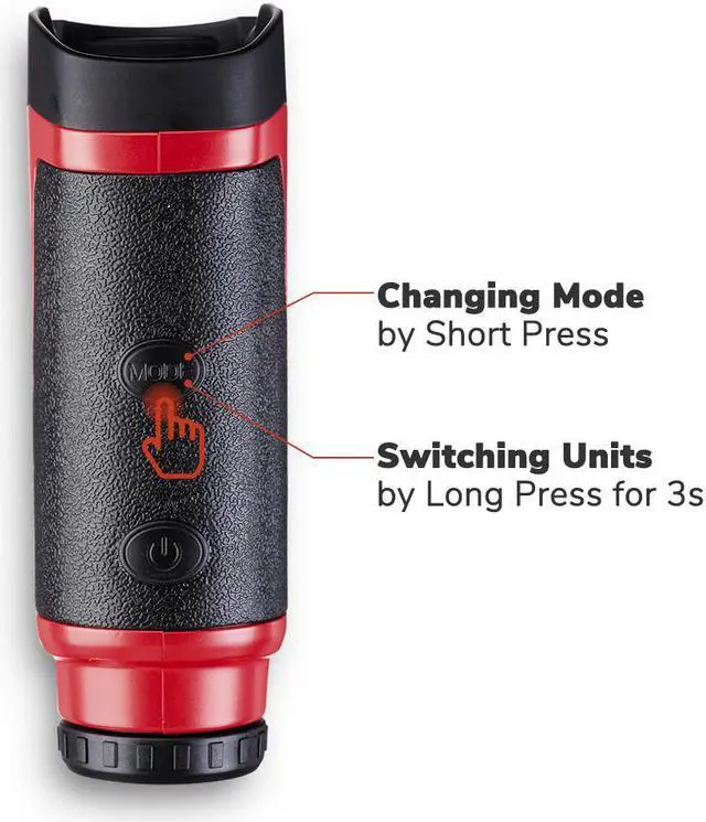 Alt view image 4 of 7 - Yescom 1000 Yards 6x Golf Rangefinder Accurate Scan Flag-lock Speed Slope Angle Hunting