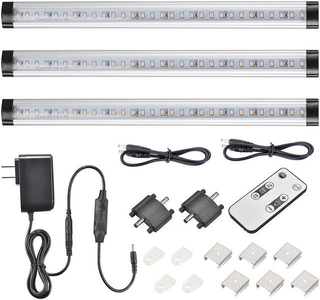 Yescom 11CBL0013PCKITsv 3 Pcs 90 LEDs Under Cabinet Lighting Kit