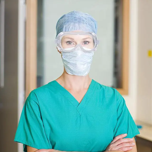 Alt view image 7 of 7 - Yescom 1 Pair Disposable Safety Goggles Glasses Anti Fog Protective Eyewear Clear Lens