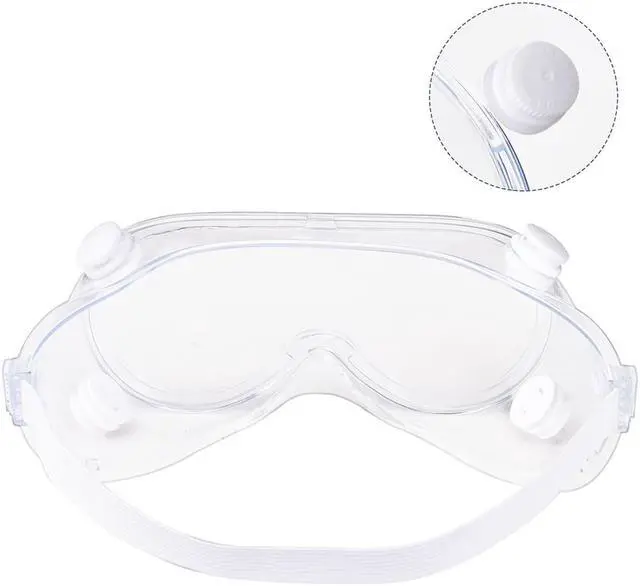 Alt view image 5 of 7 - Yescom 1 Pair Disposable Safety Goggles Glasses Anti Fog Protective Eyewear Clear Lens