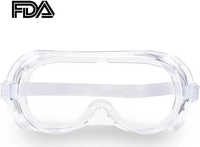 Alt view image 2 of 7 - Yescom 1 Pair Disposable Safety Goggles Glasses Anti Fog Protective Eyewear Clear Lens