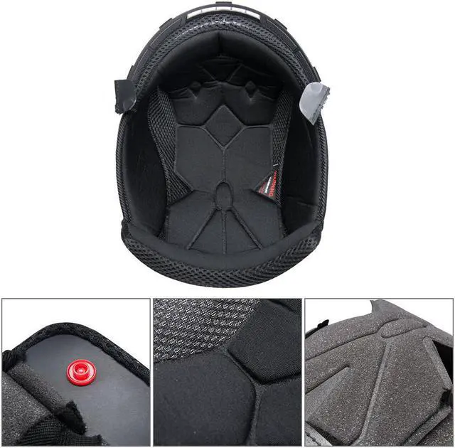 Alt view image 3 of 5 - AHR Replacement Top Liner and Cheek Pads Kit for Run-F Size S