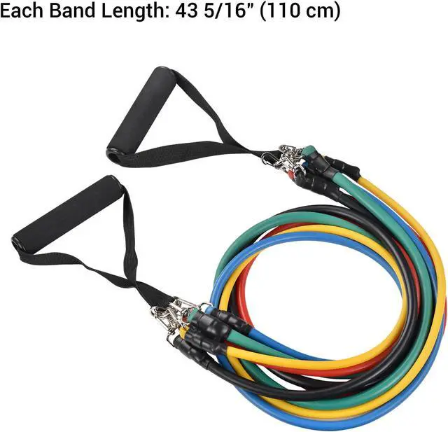 Alt view image 6 of 7 - Yescom 3 Pack Resistance Loop Bands Set Workout Fitness Fabric Bands Gym Home Yoga