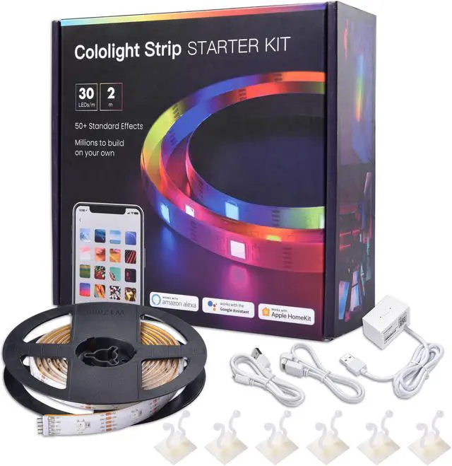 Main image of Yescom 6.6 Ft LED Strip Light Color Changing Voice Music Interact WIFI App Control Home