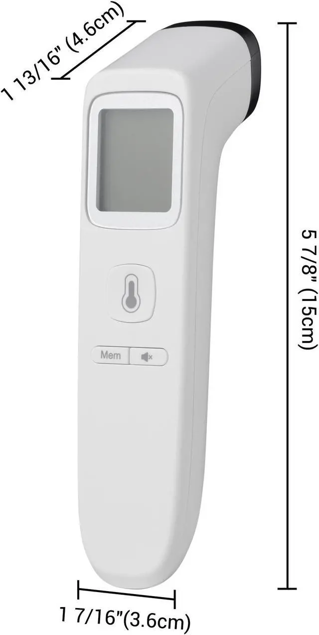 Alt view image 7 of 7 - Yescom Digital Infrared Thermometer No Contact Measuring Object Body Memory Function
