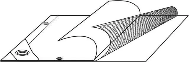 Alt view image 7 of 7 - Yescom 2 Pack 9x12 Ft Waterproof Poly Tarp Heavy Duty 10-mil Tarpaulin Outdoor Cover