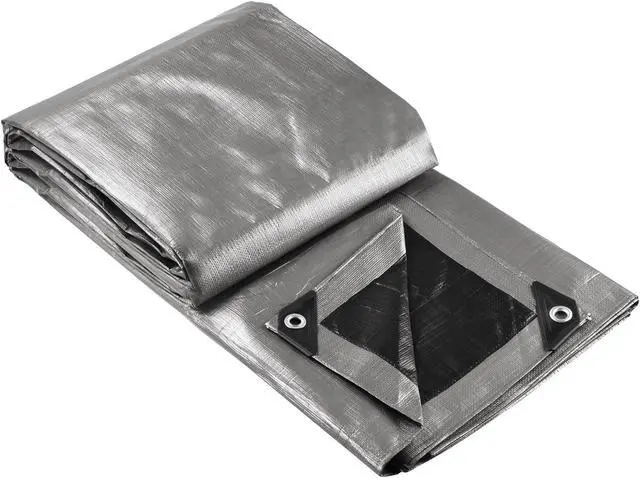 Alt view image 11 of 14 - Yescom 20x24 Ft 10 Mil Poly Tarp Protective Cover Tarpaulin UV Resistant