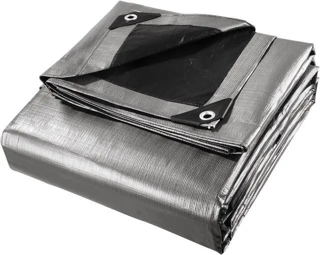Alt view image 2 of 7 - 24x30ft Heavy Duty Reinforced Poly Tarp Multi Purpose Canopy Tent Cover Waterproof Tarpaulin Outdoor
