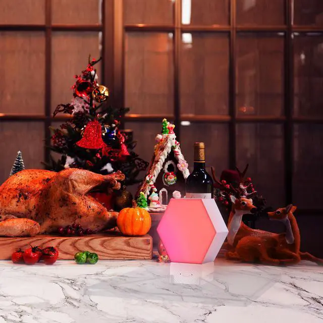 Alt view image 7 of 7 - Yescom Hexagon Smart Light Modular LED Voice Music Control WIFI Dynamic Lamp Décor Gifts