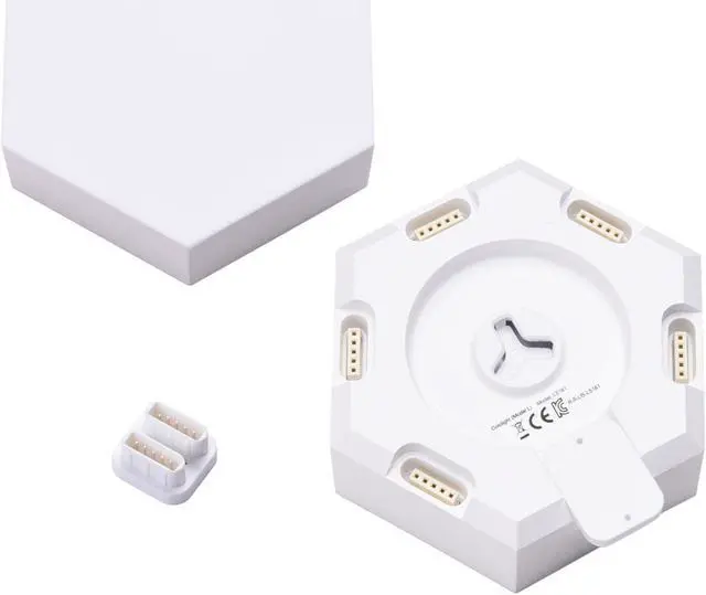 Alt view image 4 of 7 - Yescom Hexagon Smart Light Modular LED Voice Music Control WIFI Dynamic Lamp Décor Gifts