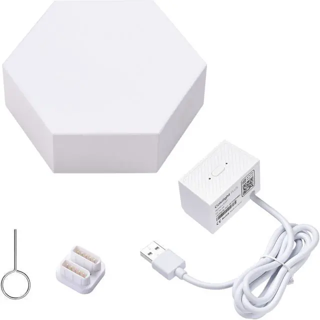 Alt view image 3 of 7 - Yescom Hexagon Smart Light Modular LED Voice Music Control WIFI Dynamic Lamp Décor Gifts