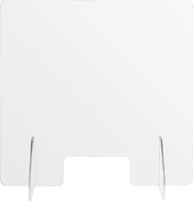 Alt view image 3 of 7 - Yescom 4 Pack 24"x24" Acrylic Screen Board Table Guard Barrier Divider Shield Office