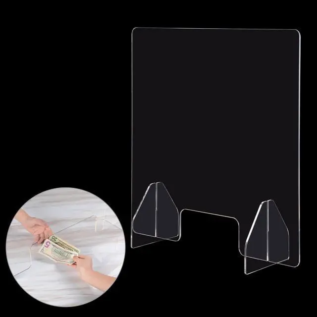 Alt view image 5 of 7 - Yescom 4 Pack 24"x24" Acrylic Screen Board Table Guard Barrier Divider Shield Office