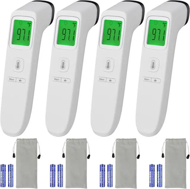Main image of Yescom No Contact Digital Infrared Thermometer Measuring Body Memory Function 4 Pack