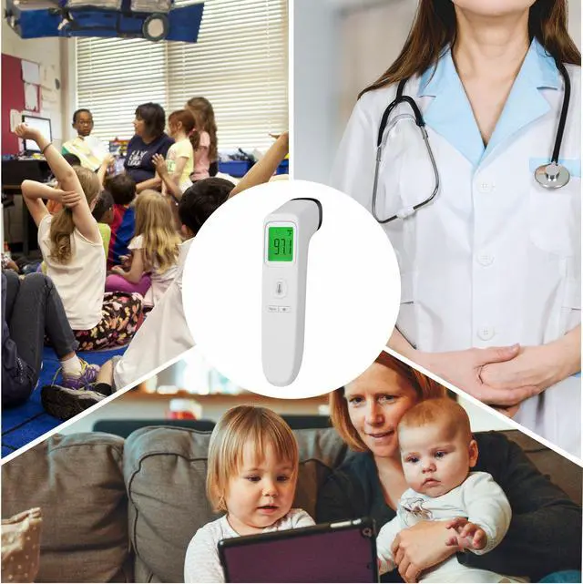 Alt view image 7 of 7 - Yescom No Contact Digital Infrared Thermometer Measuring Body Memory Function 4 Pack