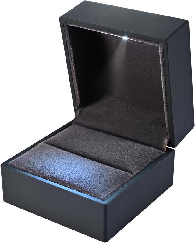 Lighted engagement hot sale ring box