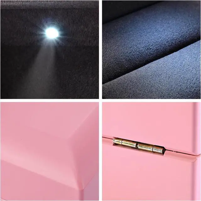 Alt view image 7 of 7 - Yescom LED Ring Box Jewelry Wedding Engagement Proposal Lighted Pin Storage Case 4 Pack