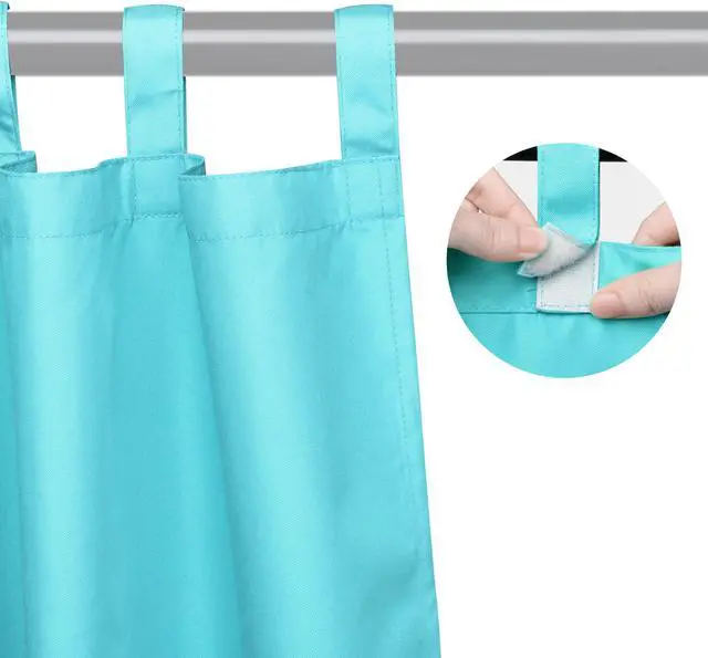 Alt view image 2 of 7 - Yescom 54"x96" Outdoor Privacy Curtain Tab Top Drape UV30+ Pergola Porch Garden 8 Pack