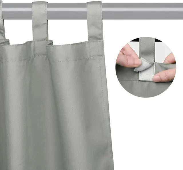 Alt view image 2 of 7 - Yescom 54"x96" Outdoor Curtain Tab Top Drape UV30+ Pergola Porch Cabana Garden 6 Pack