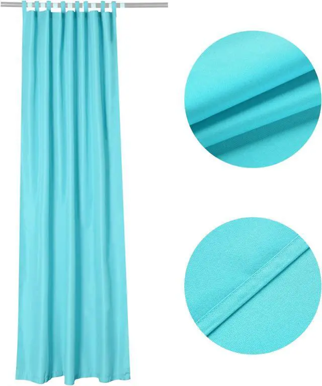 Alt view image 3 of 7 - Yescom 54"x96" Outdoor Privacy Curtain Tab Top Drape UV30+ Pergola Porch Garden 8 Pack