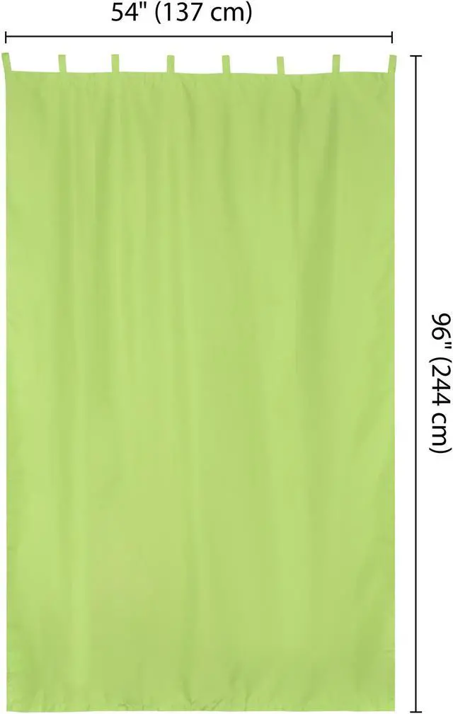 Alt view image 6 of 7 - Yescom 54"x96" Outdoor Curtain Tab Top Drape UV30+ Pergola Porch Pavilion 6 Pack