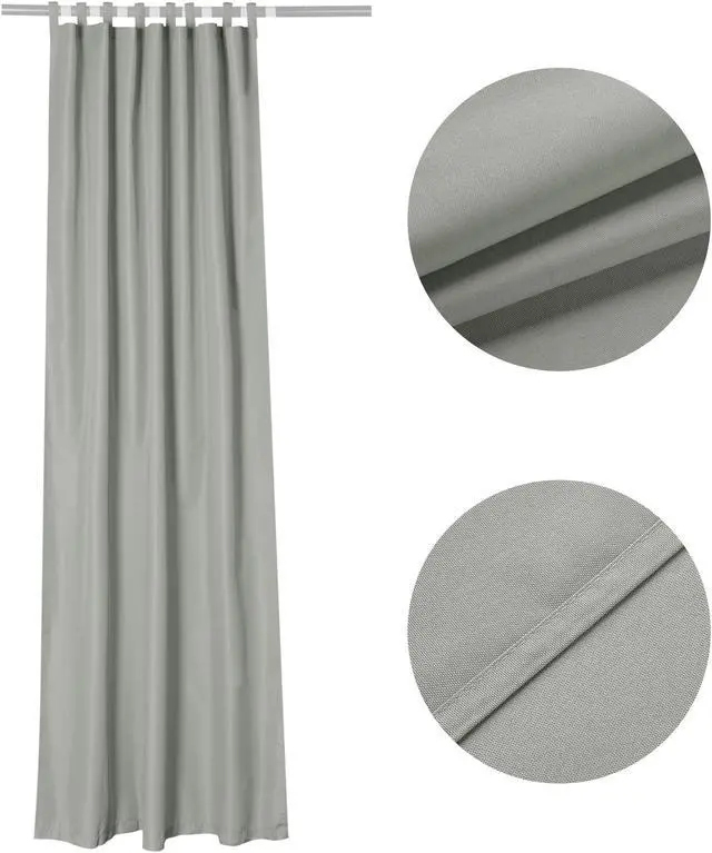 Alt view image 3 of 7 - Yescom 54"x96" Outdoor Curtain Tab Top Drape UV30+ Pergola Porch Cabana Garden 6 Pack