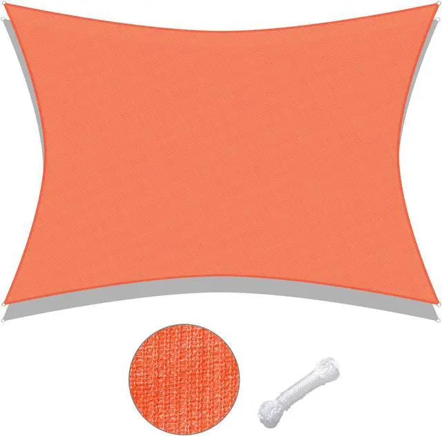 Alt view image 2 of 7 - Yescom 19x13 Ft 97% UV Block Rectangle Sun Shade Sail Canopy Outdoor Patio Pool Yard