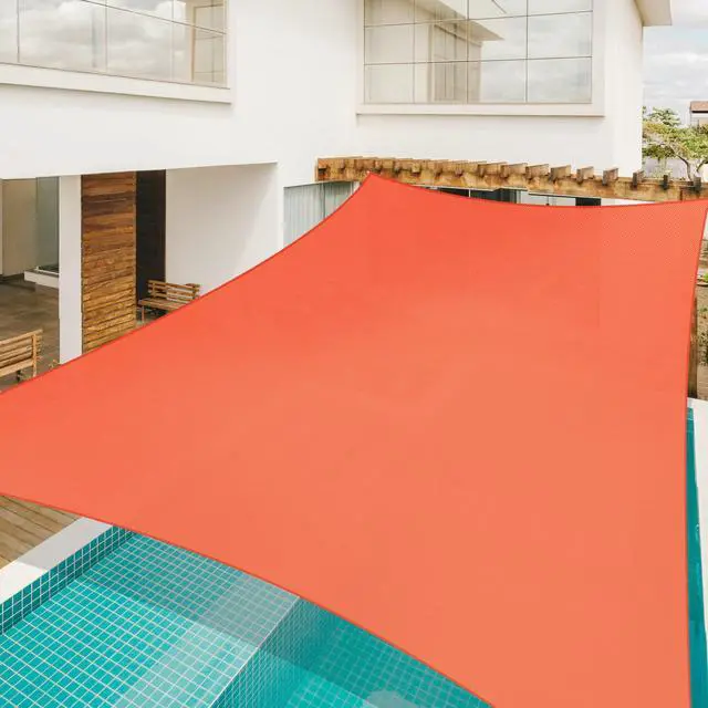 Alt view image 4 of 7 - Yescom 19x13 Ft 97% UV Block Rectangle Sun Shade Sail Canopy Outdoor Patio Pool Yard
