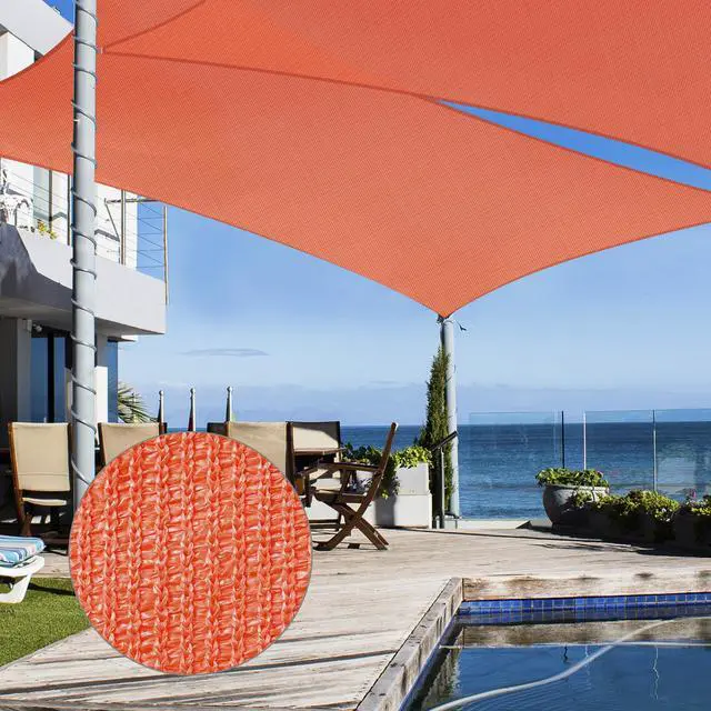 Alt view image 6 of 7 - Yescom 2 Pack 19x13 Ft 97% UV Block Rectangle Sun Shade Sail Canopy Outdoor Patio Pool