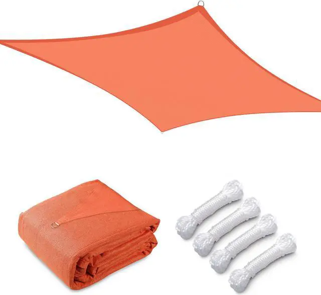 Alt view image 3 of 7 - Yescom 19x13 Ft 97% UV Block Rectangle Sun Shade Sail Canopy Outdoor Patio Pool Yard