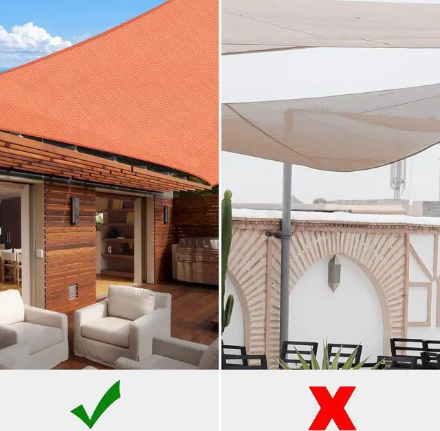 Alt view image 7 of 7 - Yescom 19x13 Ft 97% UV Block Rectangle Sun Shade Sail Canopy Outdoor Patio Pool Yard