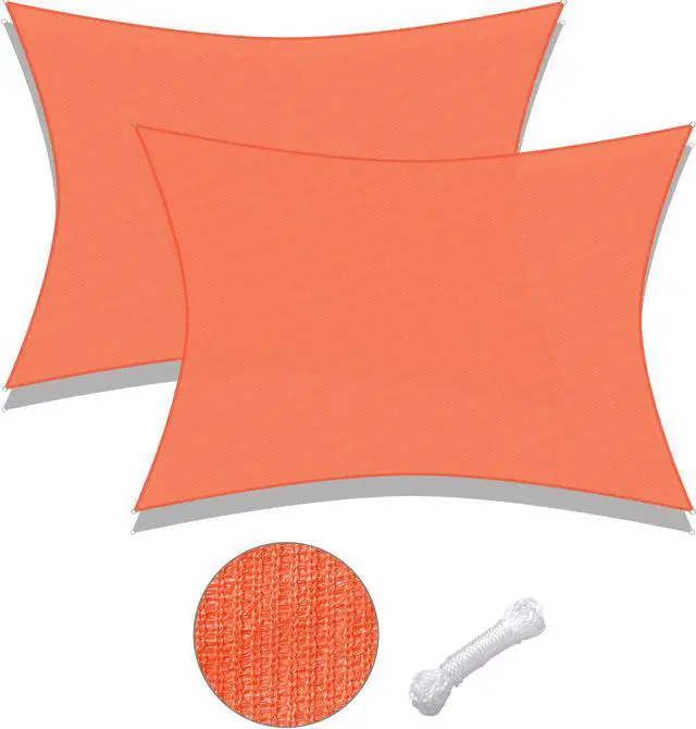 Main image of Yescom 2 Pack 19x13 Ft 97% UV Block Rectangle Sun Shade Sail Canopy Outdoor Patio Pool