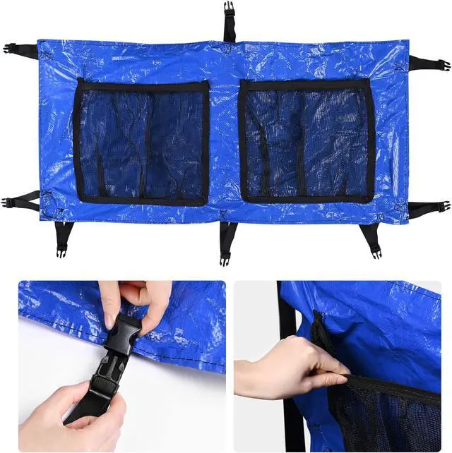 Alt view image 6 of 7 - Yescom 43" Trampoline Ladder Kit with Shoe Bag 3 Step Anti Skid for 15 Ft Bounce Kid