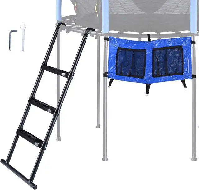 Main image of Yescom 43" Trampoline Ladder Kit with Shoe Bag 3 Step Anti Skid for 15 Ft Bounce Kid