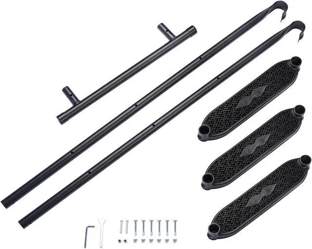 Alt view image 3 of 7 - Yescom 43" Trampoline Ladder 3 Step Wide Anti Skid for Kid Outdoor 15 Ft Plus Bounce