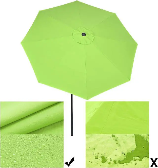 Alt view image 5 of 7 - Yescom 10Ft UV50+ 3000PA Aluminum Patio Umbrella with Crank Tilt for Outdoor Table Shade Deck Yard Garden Pool Balcony