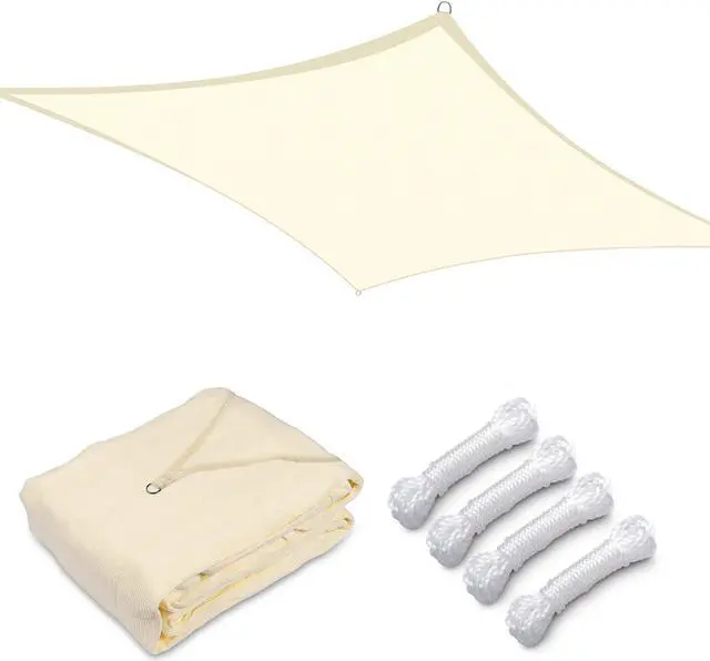 Main image of Yescom 12x12 Ft 97% UV Block Square Sun Shade Sail Heavy Duty HDPE Canopy Patio Yard