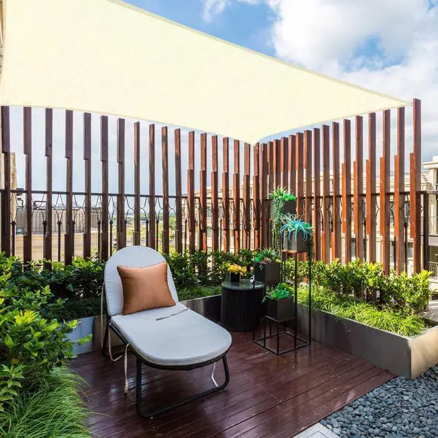 Alt view image 2 of 7 - Yescom 12x12 Ft 97% UV Block Square Sun Shade Sail Heavy Duty HDPE Canopy Patio Yard