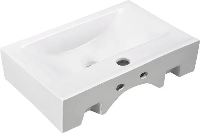 Alt view image 7 of 7 - Aquaterior 5" Touchless Bathroom Faucet with Rectangle Vessel Sink Auto Sensor