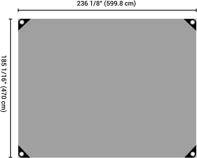 Alt view image 5 of 7 - 16x20 Ft 10 Mil Poly Tarp Protective Cover Tarpaulin Heavy Duty UV Resistant