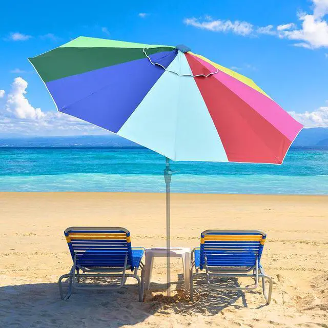 Alt view image 2 of 7 - Yescom 10ft UV50+ Universal Replacement Umbrella Canopy Outdoor Beach Parasol Top Cover