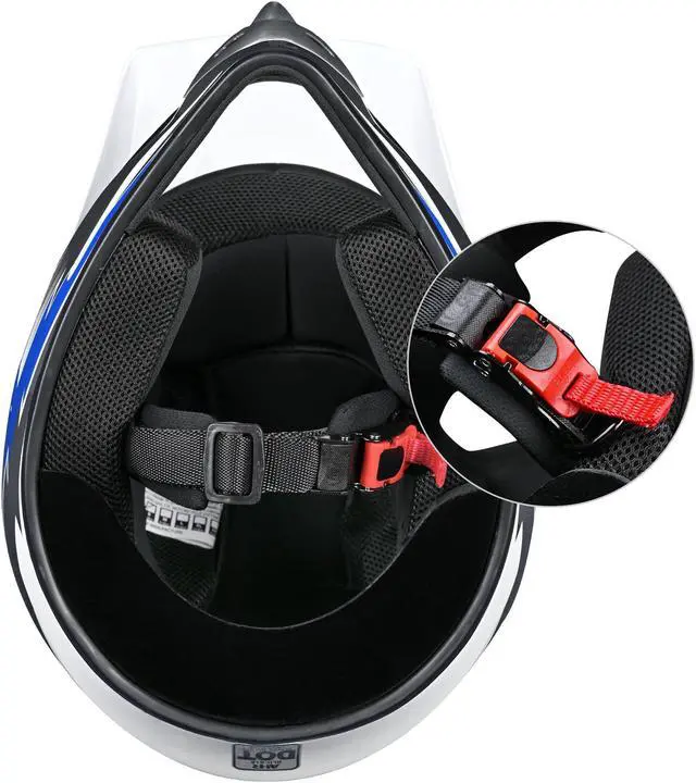 Alt view image 6 of 7 - AHR H-VEN12 Off Road Helmet DOT EPS Dirt Bike Motocross MX ATV UTV for Child