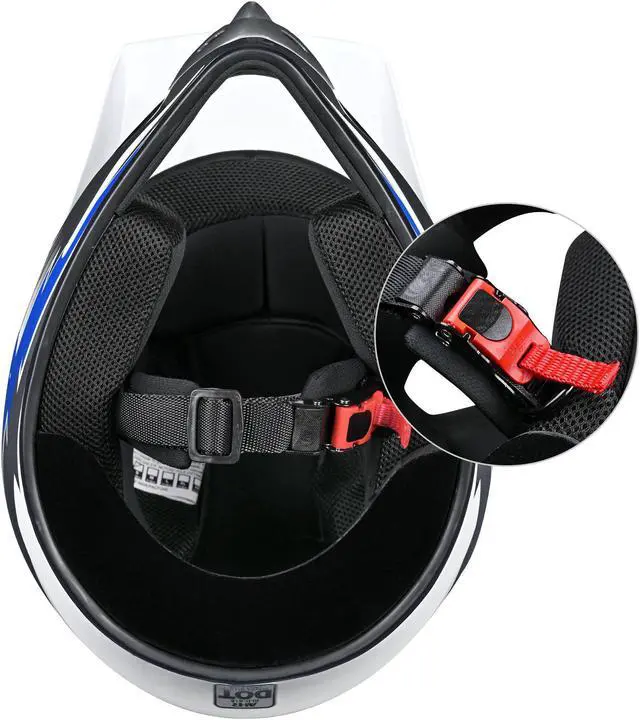 Alt view image 6 of 7 - AHR H-VEN12 Off Road Helmet DOT EPS Dirt Bike Motocross MX ATV for Youth Teen